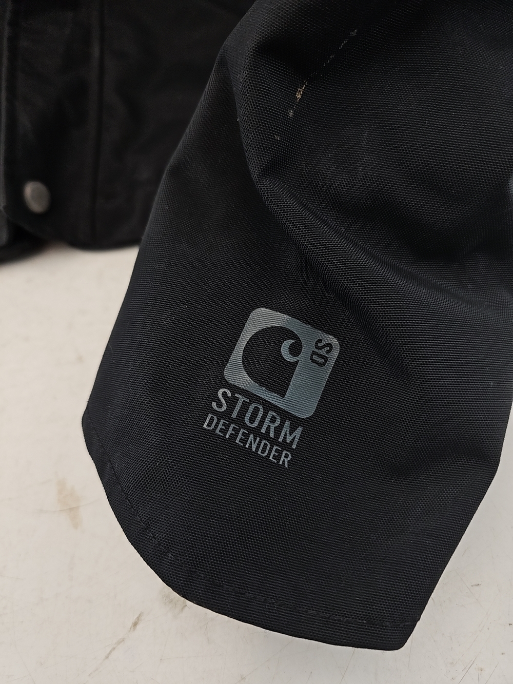 Carhartt Storm Defender Black Waterproof Hooded Jacket View 2